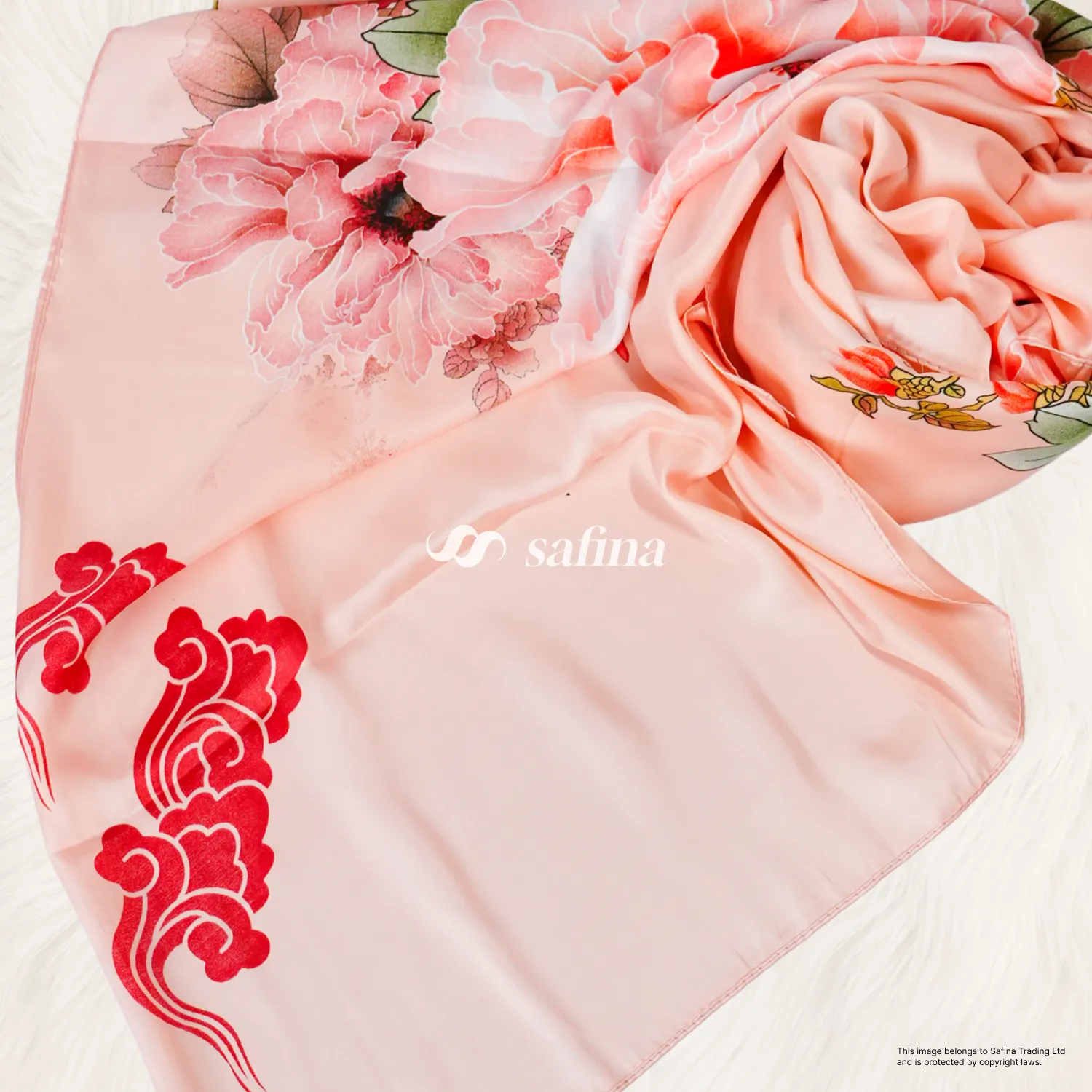 Celestial Garden Silk Scarf - Image 4