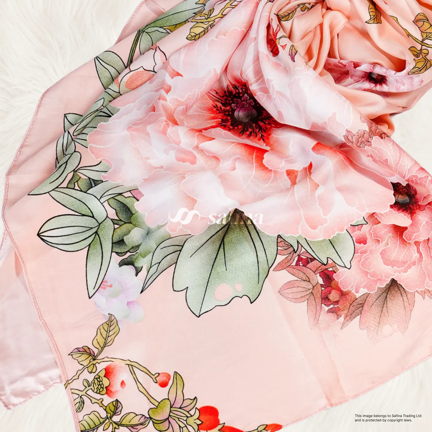 Celestial Garden Silk Scarf - Image 2