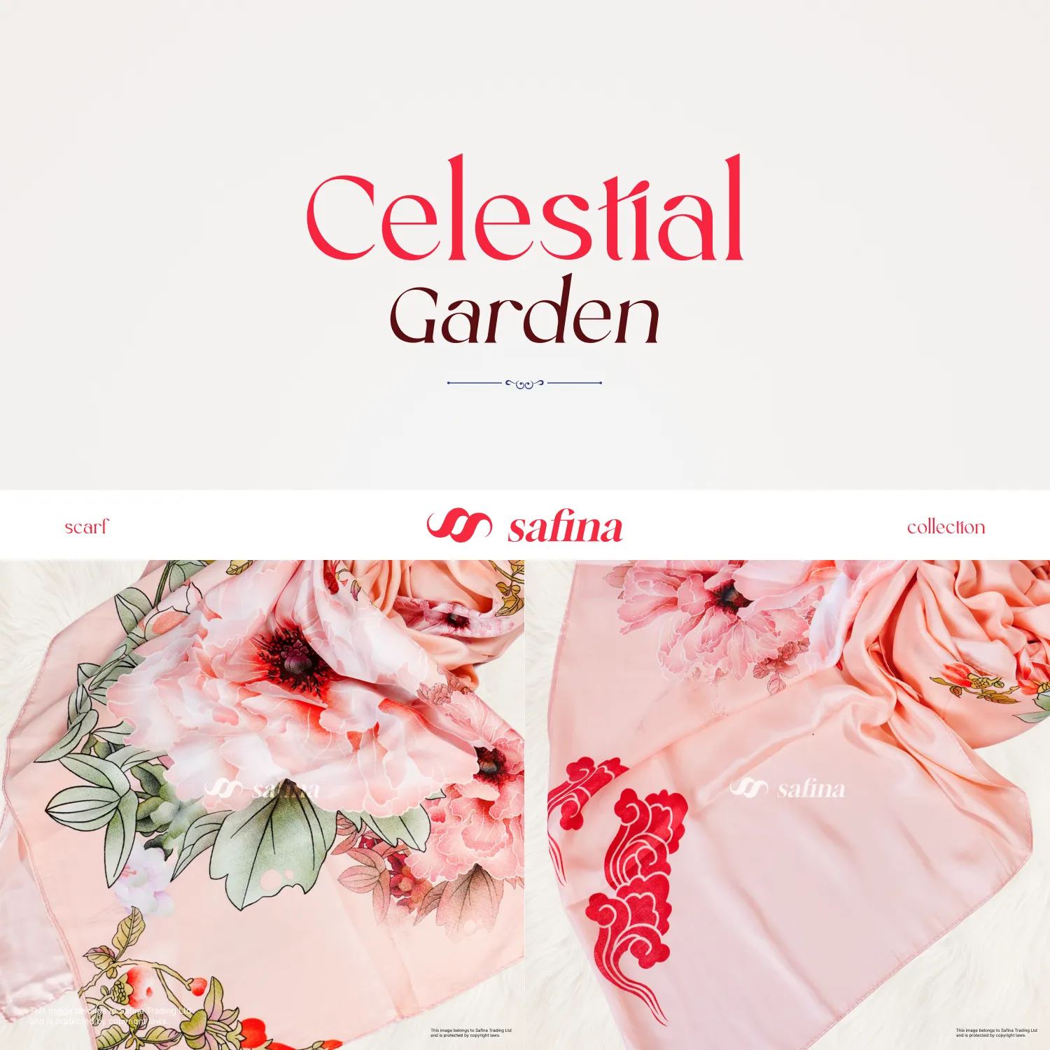 Celestial Garden Silk Scarf