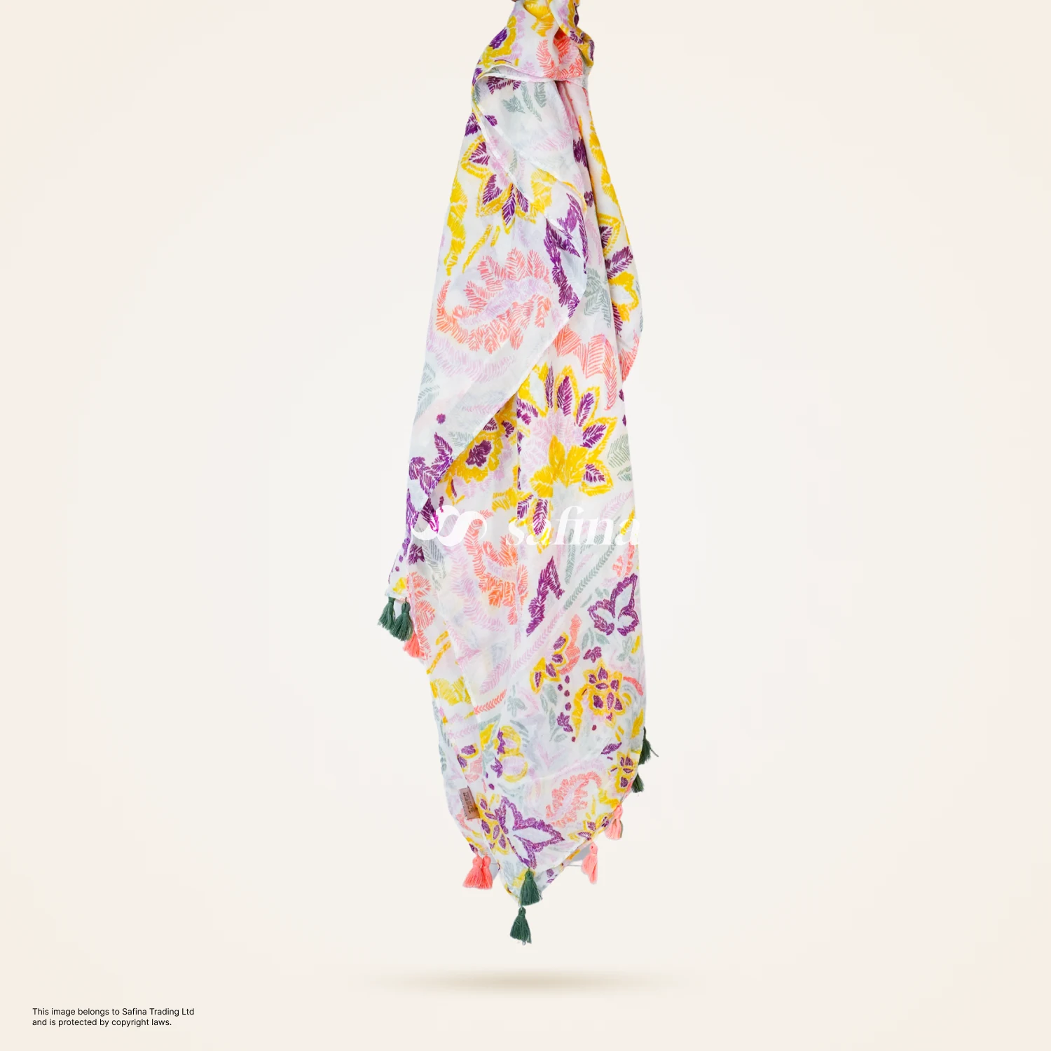 Rosa brand patterned cotton scarf - Image 2