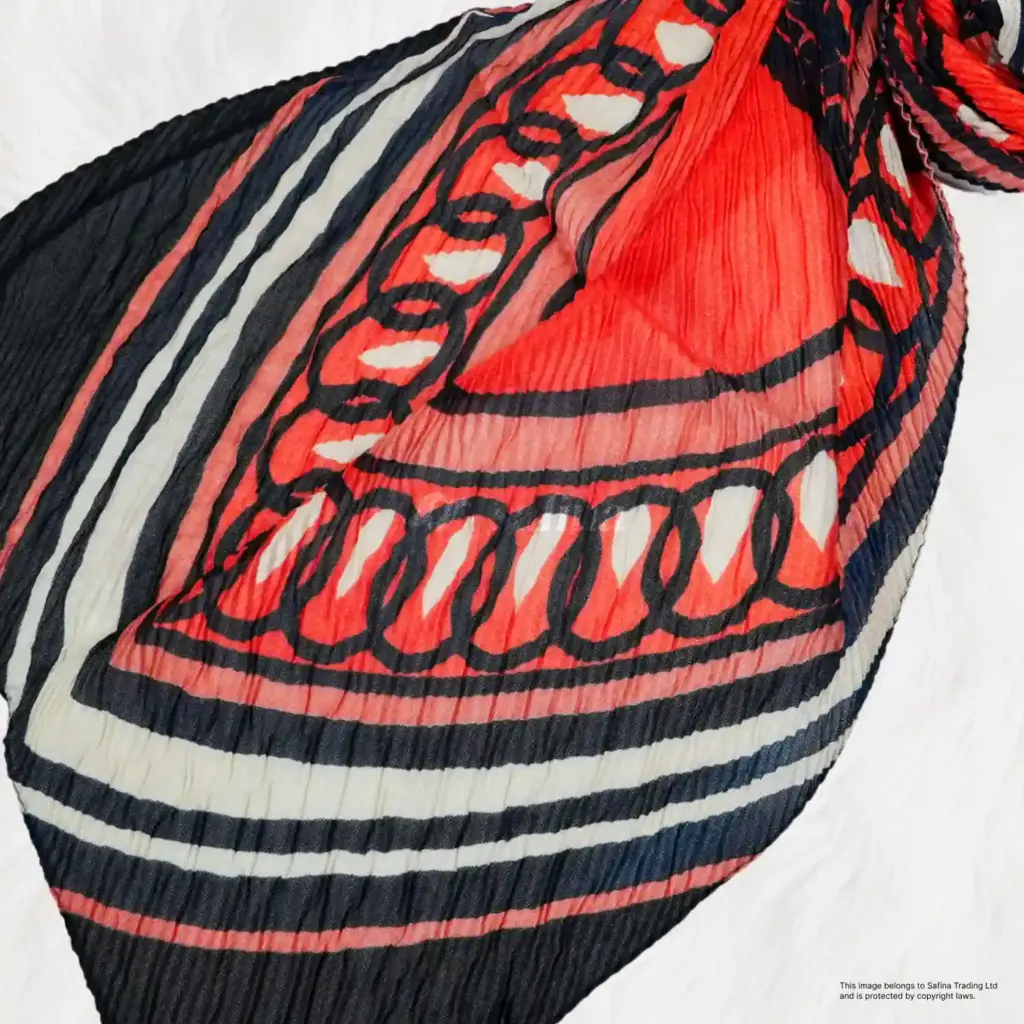 Striped sailboat print