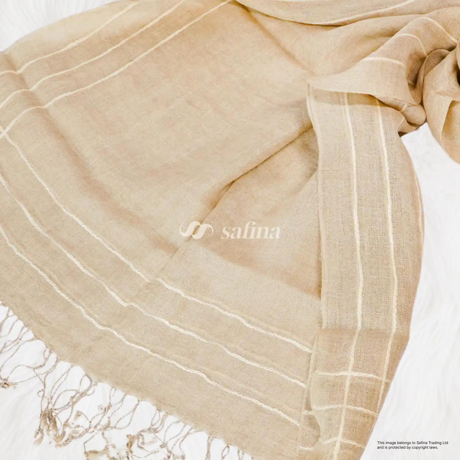 Minimalist Sheer Linen Scarf - Image 4