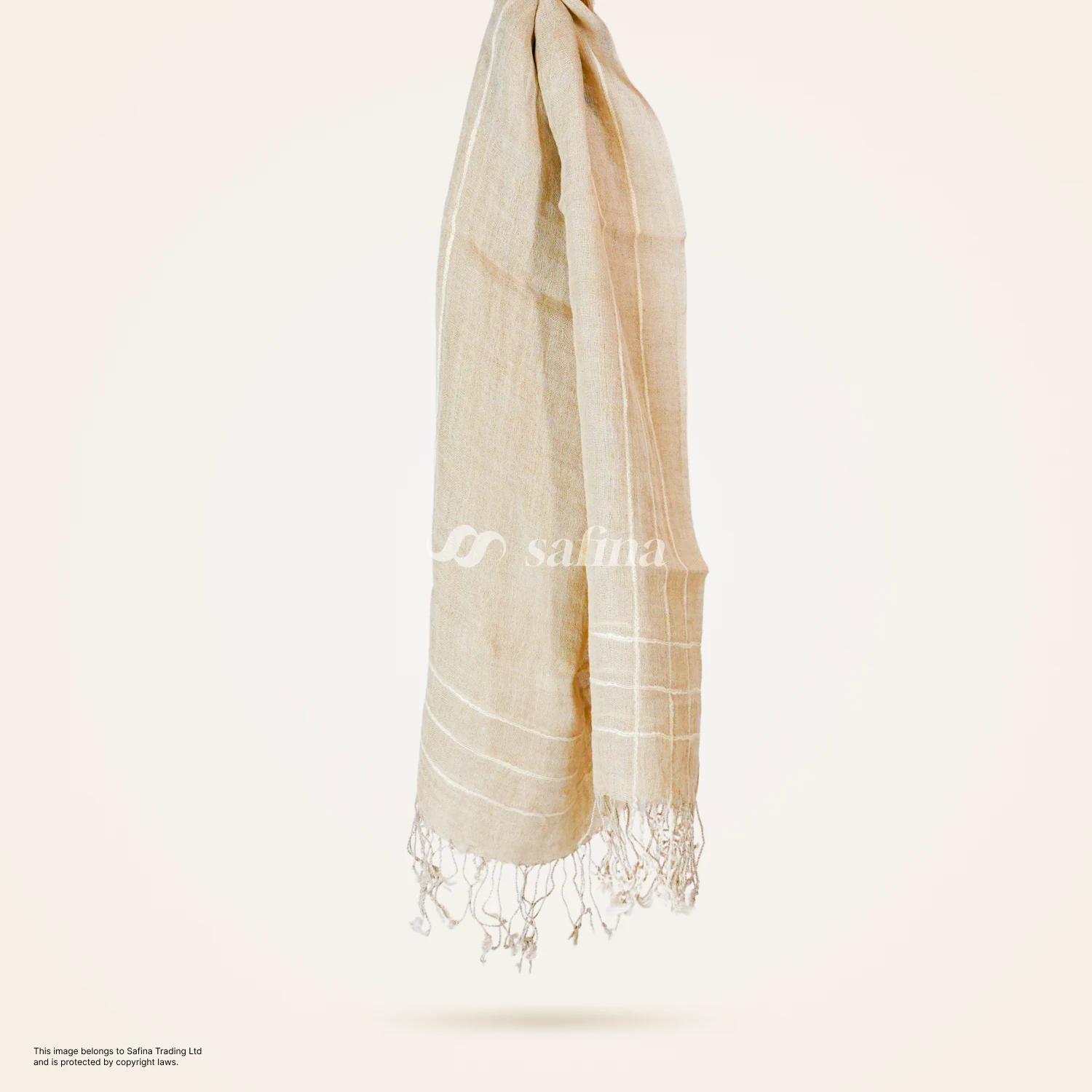 Minimalist Sheer Linen Scarf - Image 5