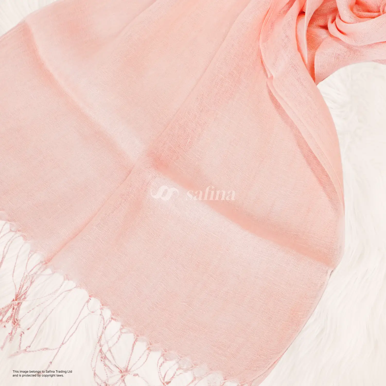 Minimalist Sheer Linen Scarf - Image 2