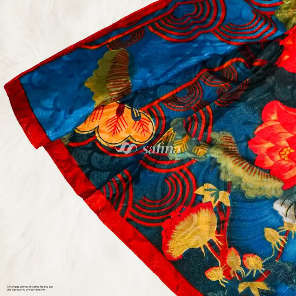 Oriental floral print
