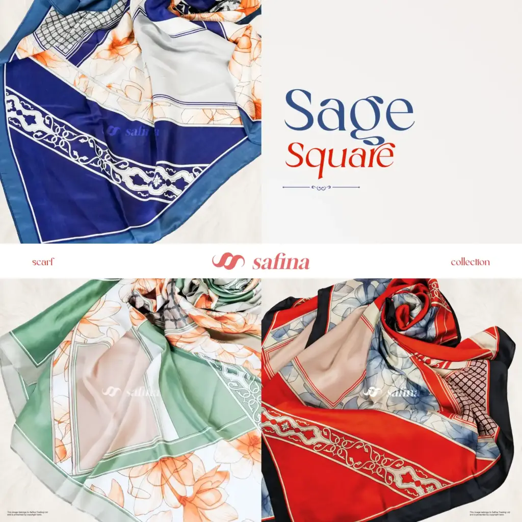 Sage square scarf