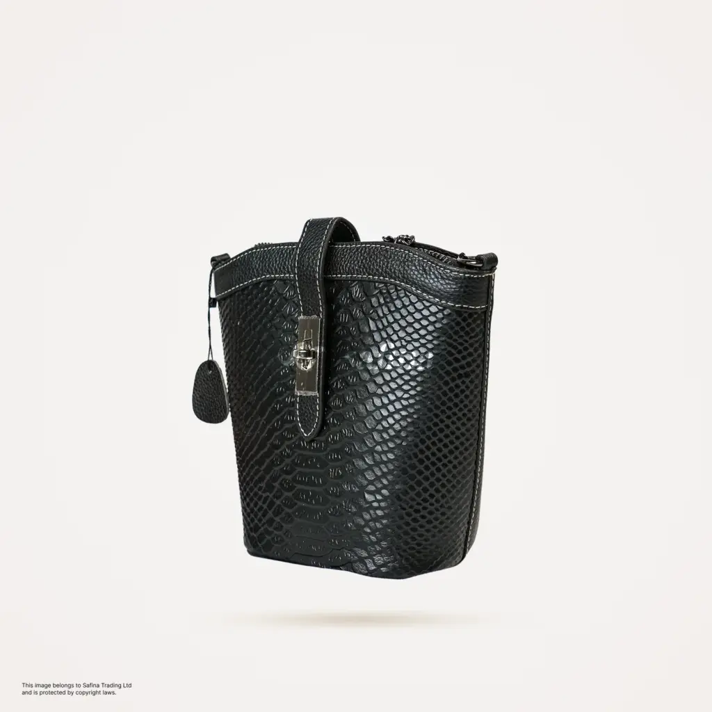 Crocodile-embossed