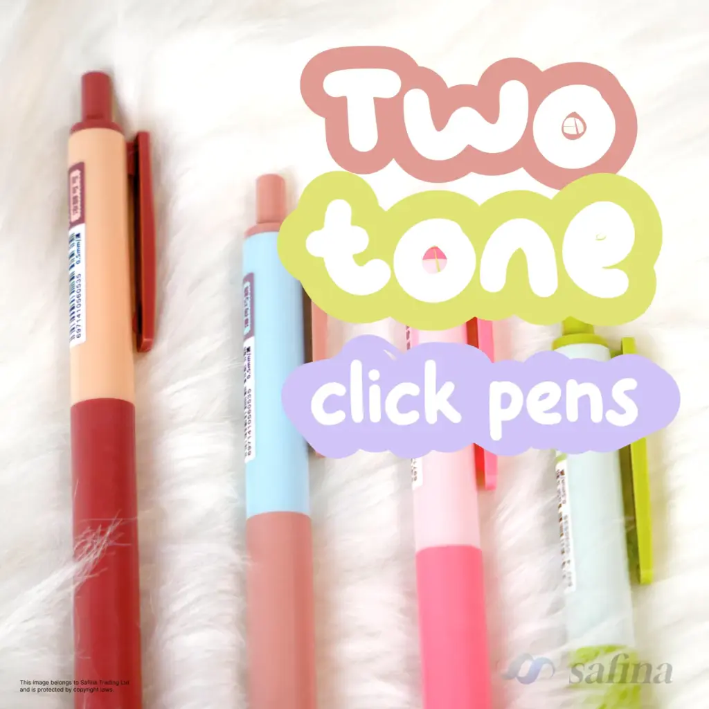 Two-Tone Click Gel Pens