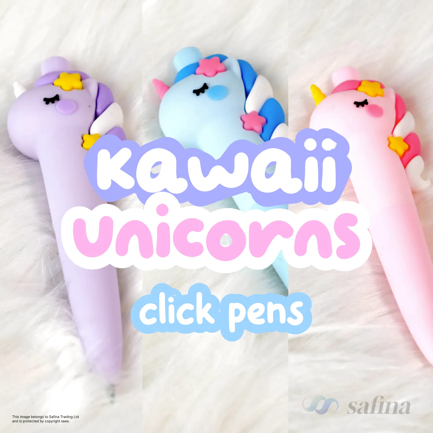 Kawaii Unicorns Click Gel Pens