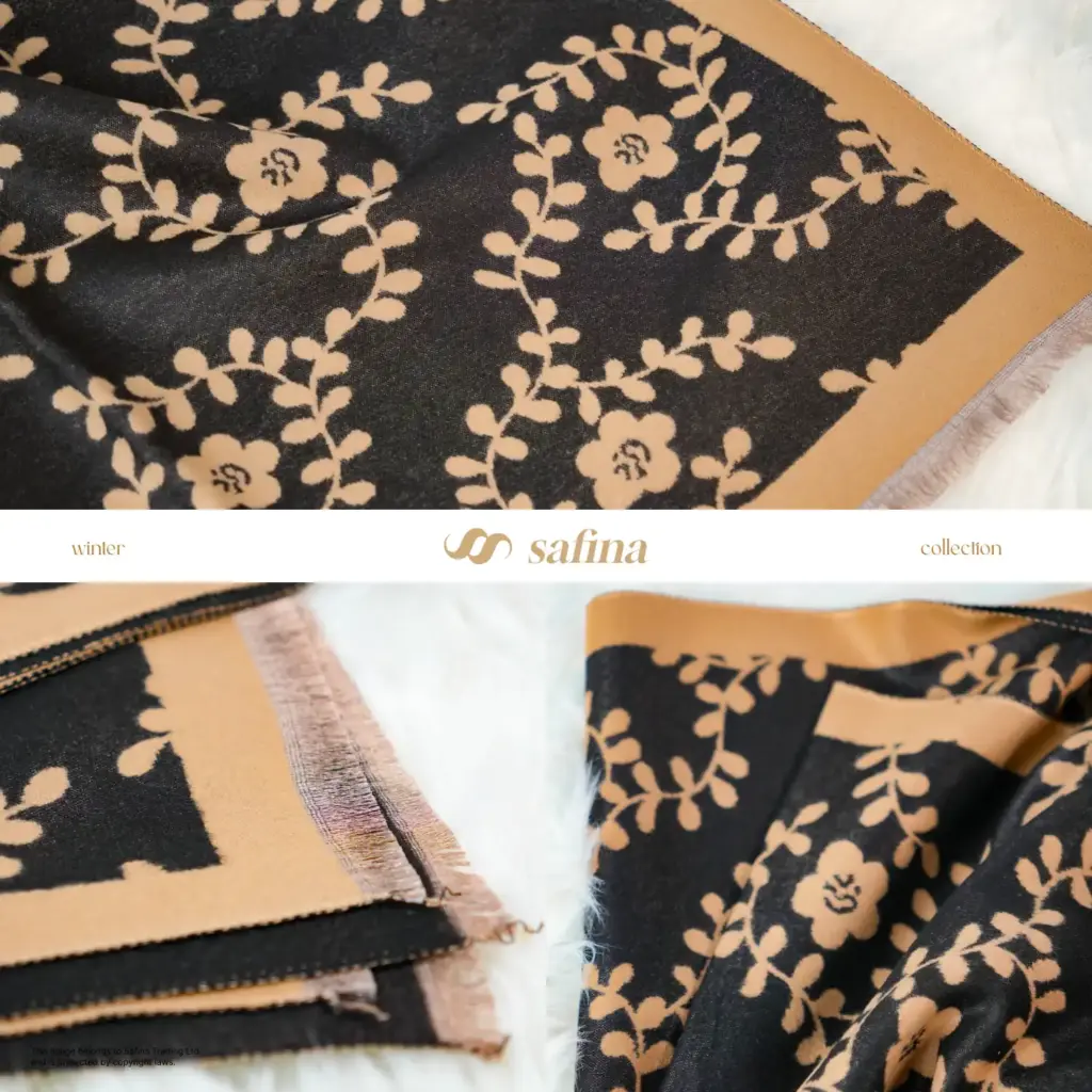 Vintage Floral Vine Shawl