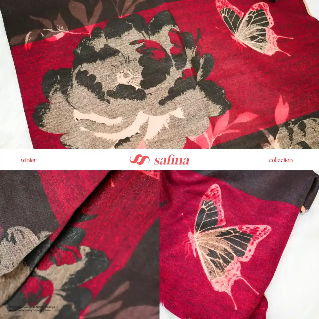 Butterfly and Rose Shawl