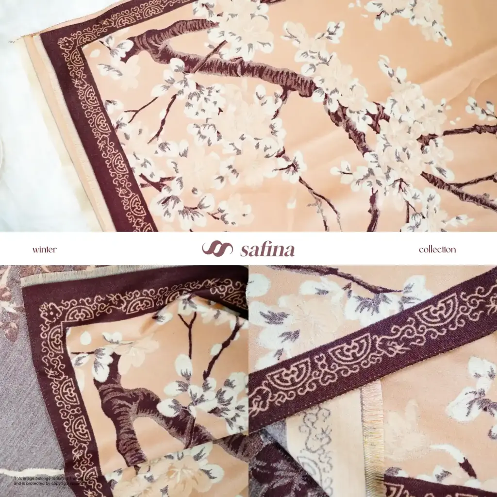 Cream Cherry Shawl