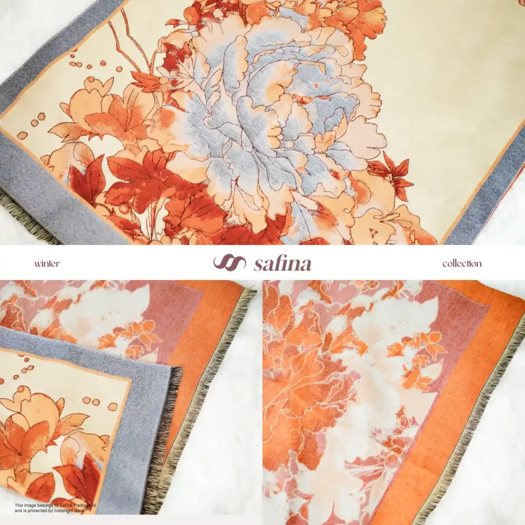 Orange Bloom Shawl