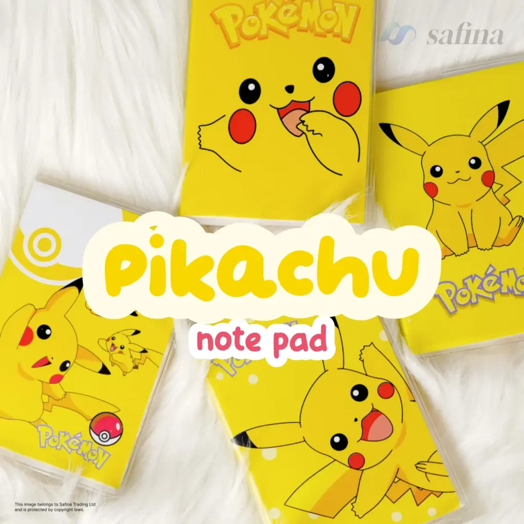 Pikachu Yellow Pocket Notebook