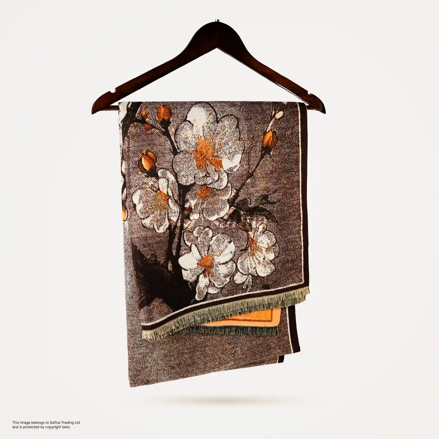 Vintage Orange Shawl - Image 2