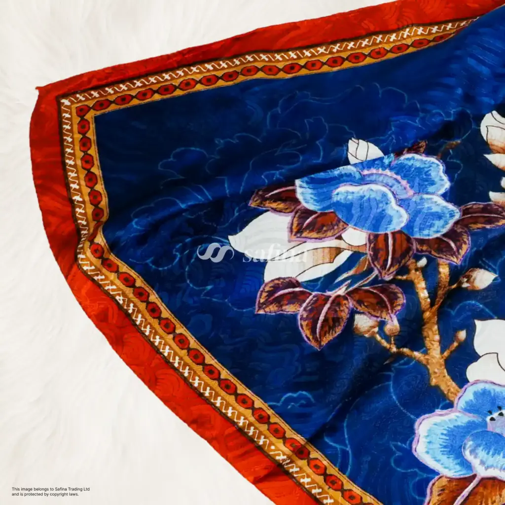 Floral Deep Blue