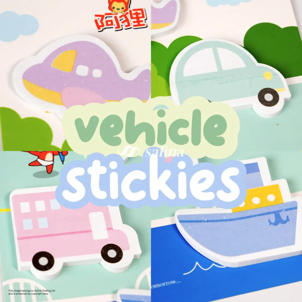 Vehicle Shaped Mini Sticky Notes Set