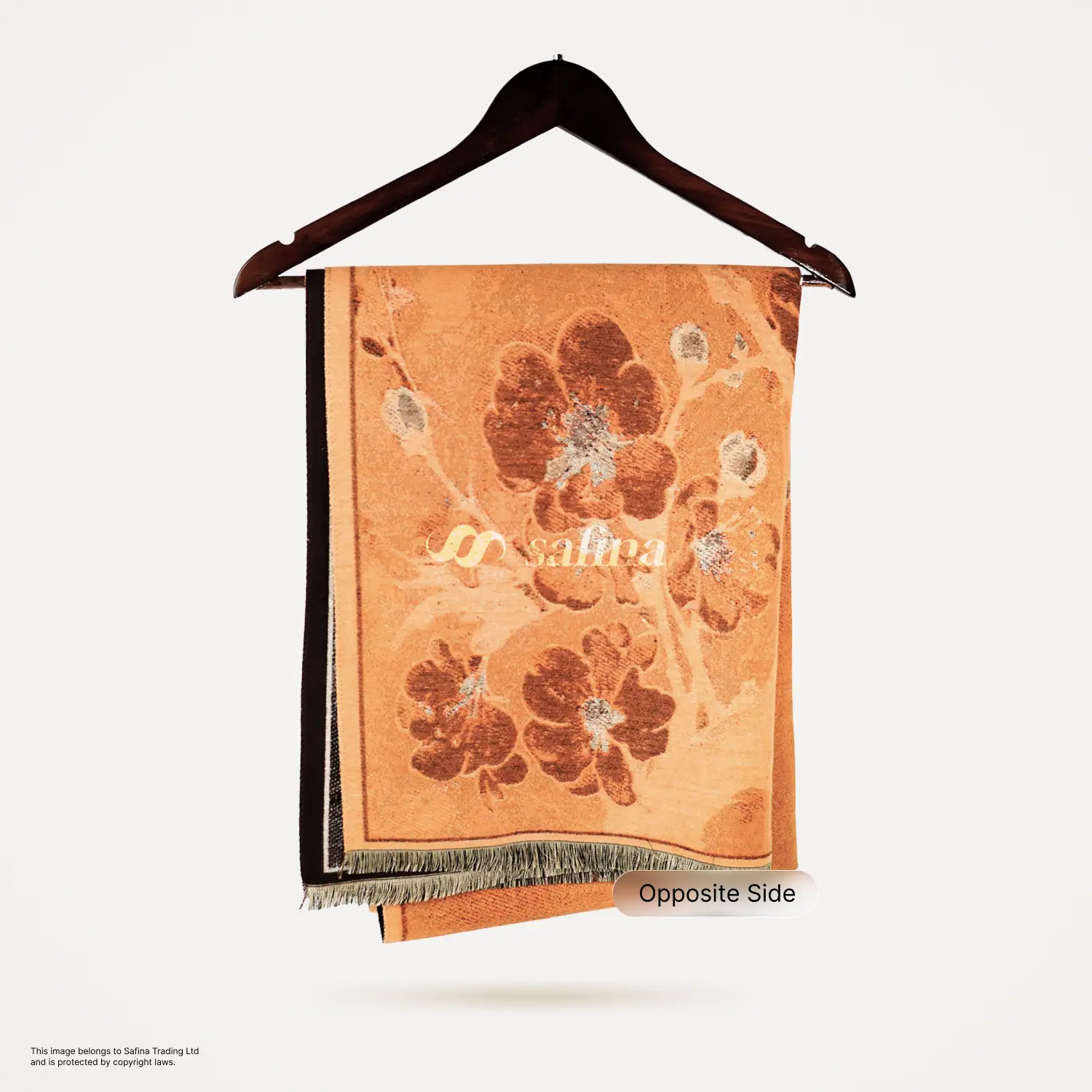 Vintage Orange Shawl - Image 3